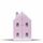 Кукольный домик "Вероника" с дверками, Цвет: Розовый с белым