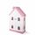 Кукольный домик "Вероника" с дверками, Цвет: Белый с розовым