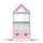 Кукольный домик "Луиза", Цвет: Белый с розовым