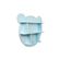 Полка настенная деревянная ЭКО "Мишка" круглая, цвет голубой, изображение 2