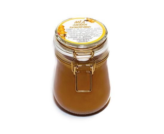 Мёд Таёжное Разнотравье (600 гр), Вес, г: 600