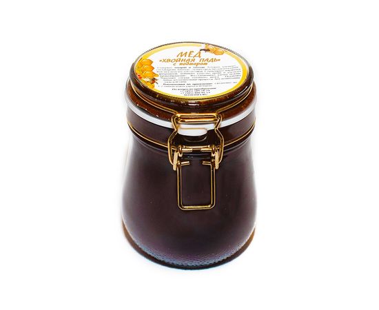 Мёд Хвойная падь с пчелиным подмором (600 гр), Вес, г: 600