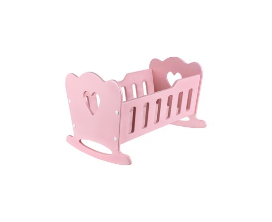 Кроватка ЭКО  для кукол до 45 см Mommy, цвет розовый.