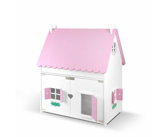 Кукольный домик "Барби хаус" со съемной крышей., Цвет: Белый с розовым