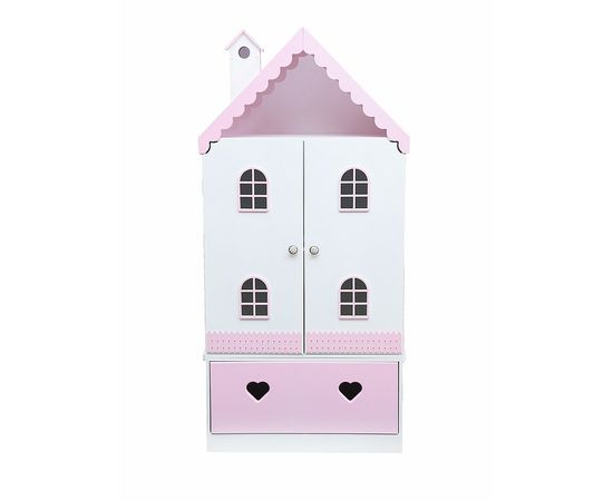 Кукольный домик "Тереза", Материал: МДФ 10, Цвет: Белый с розовым